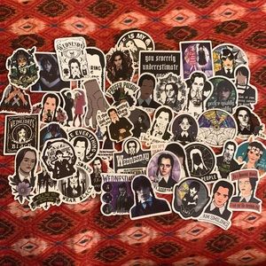 Set of 45 Wednesday Adams Stickers